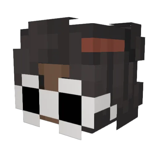 Irid3scent Minecraft avatar head, 3D render