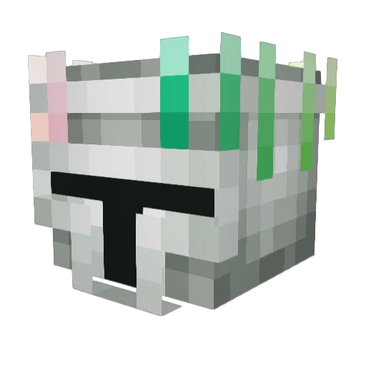 Iridescence7843 Minecraft avatar head, 3D render