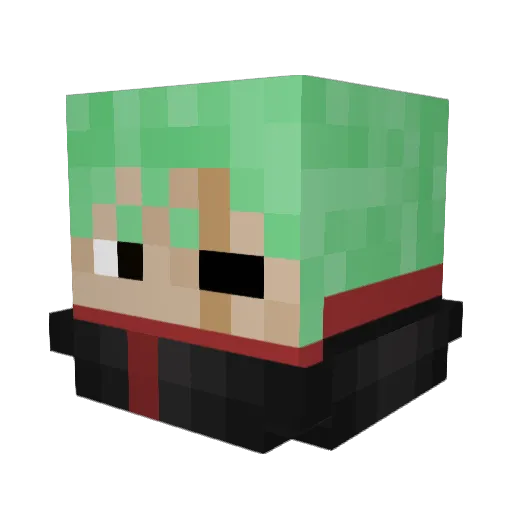Irievibes11 Minecraft avatar head, 3D render
