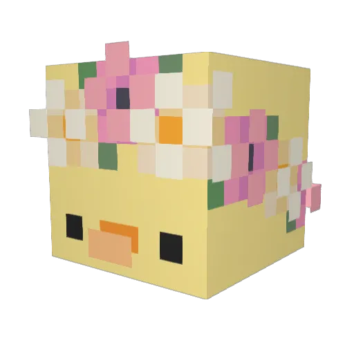 Irinaasd Minecraft avatar head, 3D render