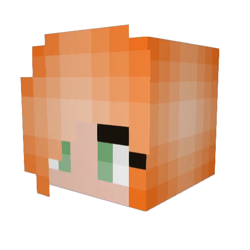 Irinka06 Minecraft avatar head, 3D render