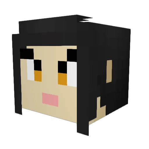 IrisDomi Minecraft avatar head, 3D render