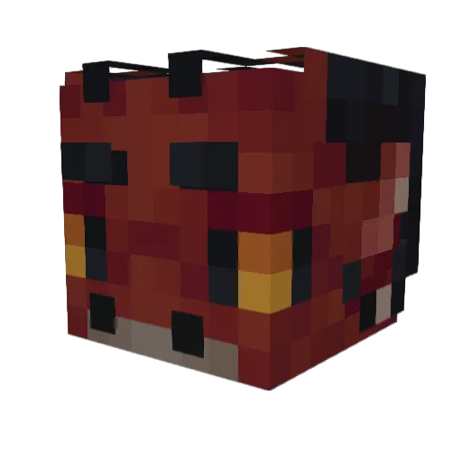 IrisIriska Minecraft avatar head, 3D render