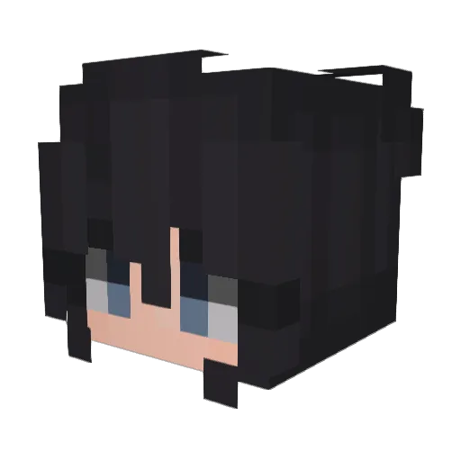 IrisJS Minecraft avatar head, 3D render