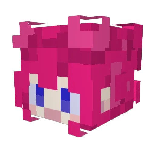 IrisRyin Minecraft avatar head, 3D render