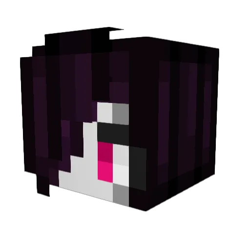 IrisSko Minecraft avatar head, 3D render