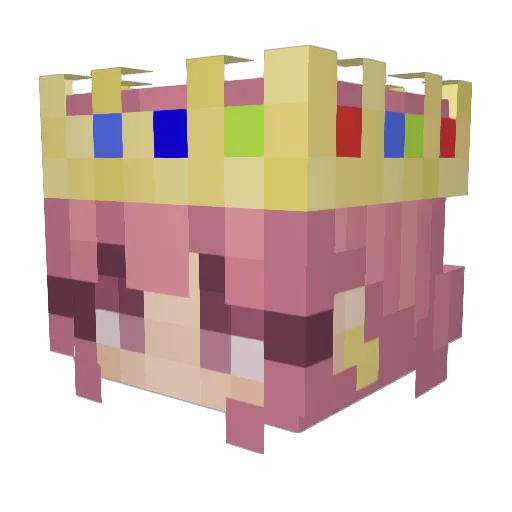 Irisblight Minecraft avatar head, 3D render