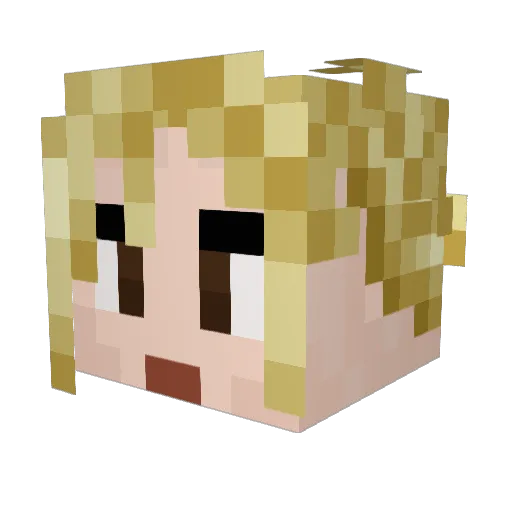 IrishDanceMom Minecraft avatar head, 3D render