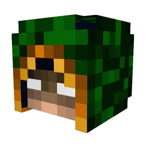 IrishJinx Minecraft avatar head, 3D render