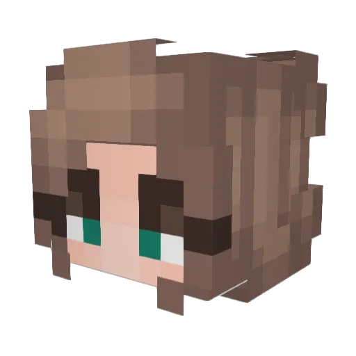 IrishPrincess13 Minecraft avatar head, 3D render