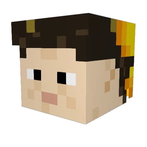 IrishST7 Minecraft avatar head, 3D render