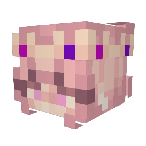 Irish_01 Minecraft avatar head, 3D render