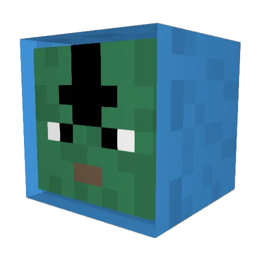 Irishfan321 Minecraft avatar head, 3D render