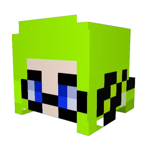 Irismew151 Minecraft avatar head, 3D render