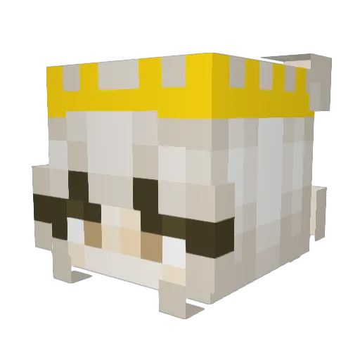 Irisss__ Minecraft avatar head, 3D render