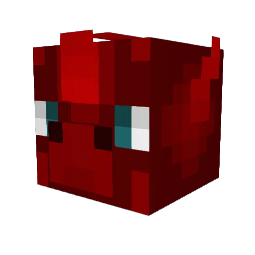 Iristraza Minecraft avatar head, 3D render