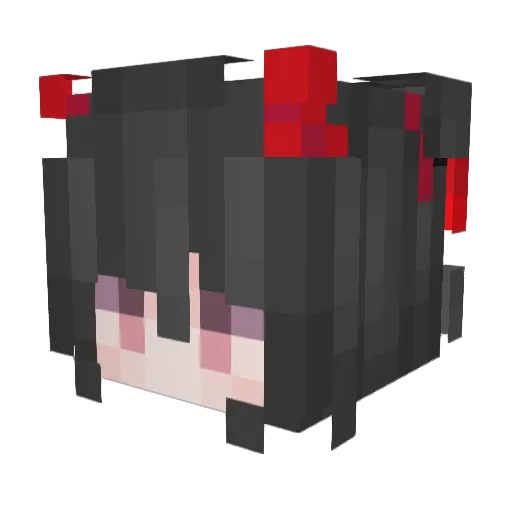 Irisus7 Minecraft avatar head, 3D render