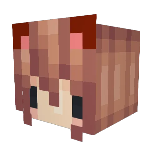 Irisvg11 Minecraft avatar head, 3D render