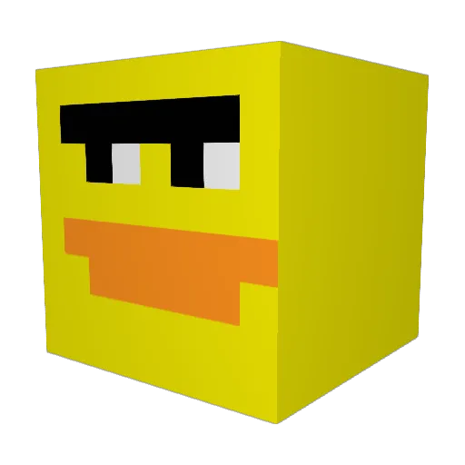 Iriszzzzz Minecraft avatar head, 3D render