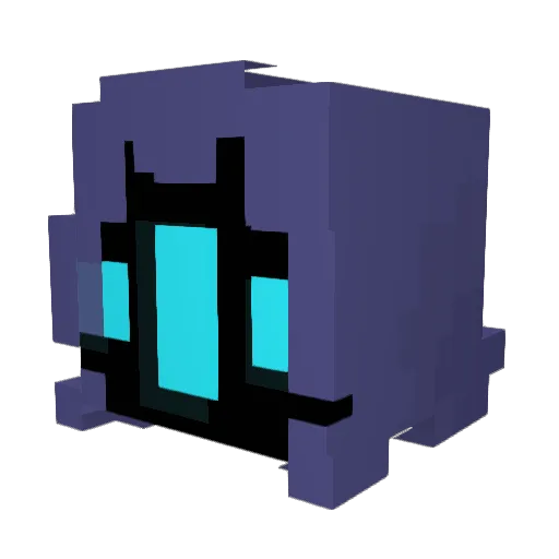 Iriyo Minecraft avatar head, 3D render