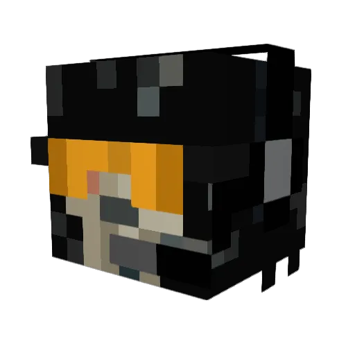 Irizzarry Minecraft avatar head, 3D render