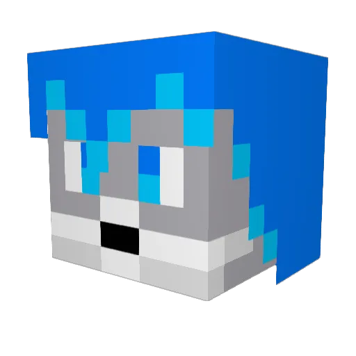 IrkOG Minecraft avatar head, 3D render