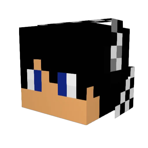Irlandzwerg Minecraft avatar head, 3D render