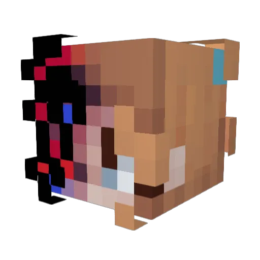 Irma998 Minecraft avatar head, 3D render