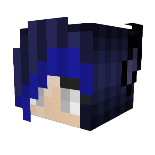 IroSeishin Minecraft avatar head, 3D render