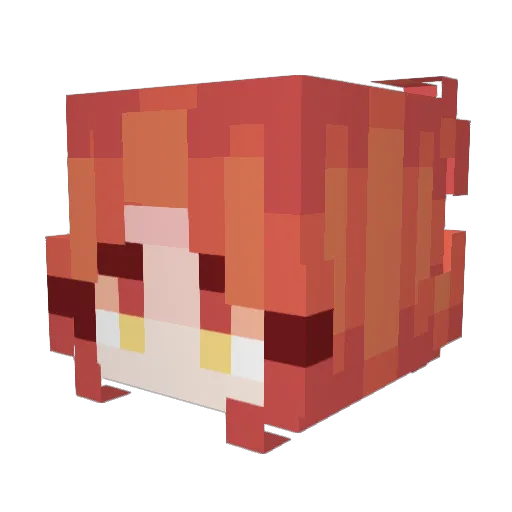 Irolynn Minecraft avatar head, 3D render