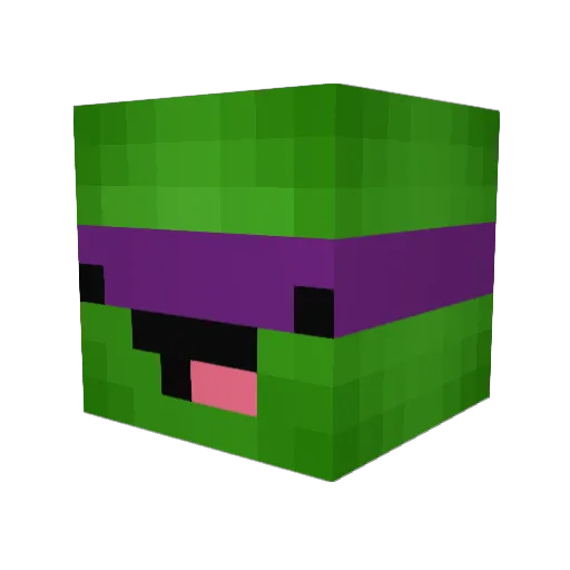 IronBlue42 Minecraft avatar head, 3D render