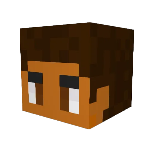 IronBriggs05 Minecraft avatar head, 3D render