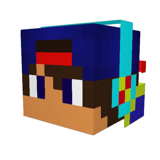 IronBug13 Minecraft avatar head, 3D render