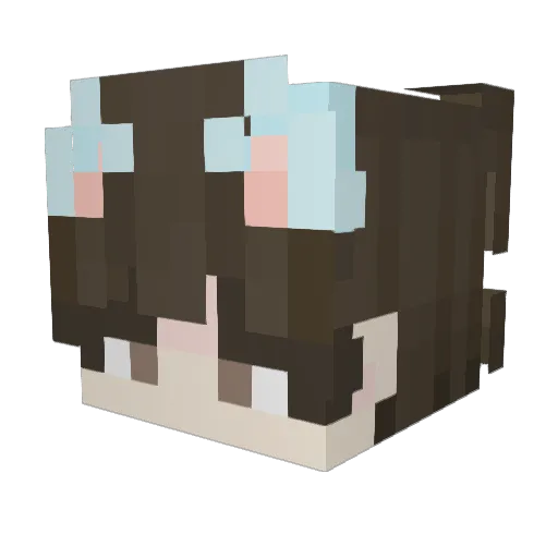 IronCPVP Minecraft avatar head, 3D render