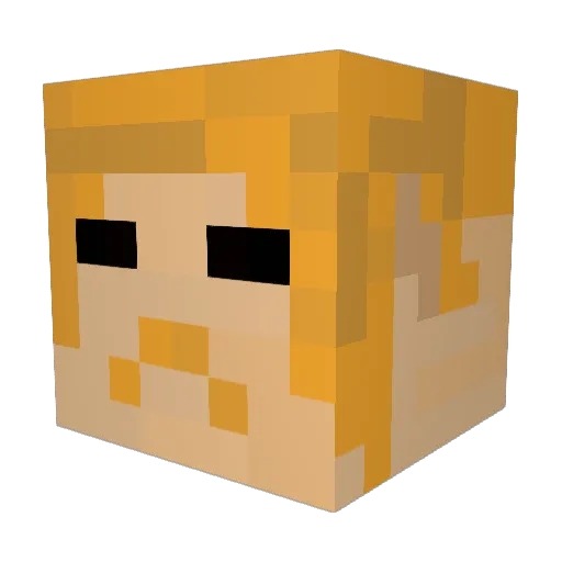 IronCuteEngi Minecraft avatar head, 3D render