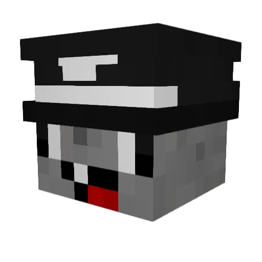 IronDimon Minecraft avatar head, 3D render