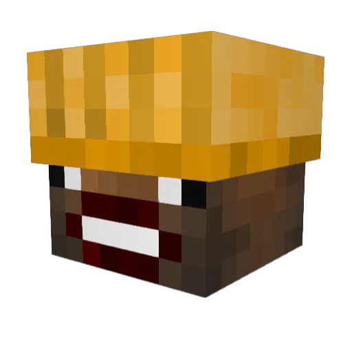 IronFarmer Minecraft avatar head, 3D render