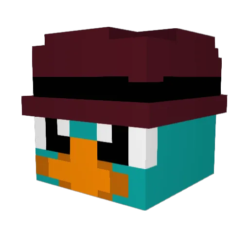 IronGolem006 Minecraft avatar head, 3D render