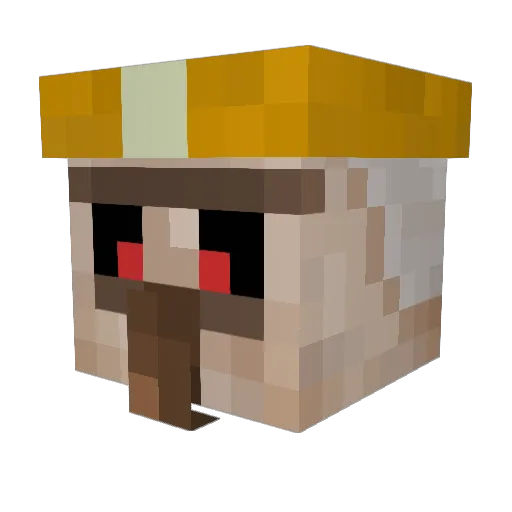 IronGolem Minecraft avatar head, 3D render