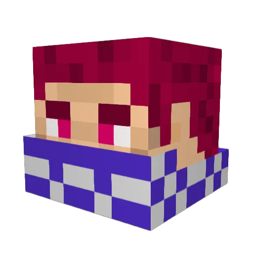 IronHeart18 Minecraft avatar head, 3D render