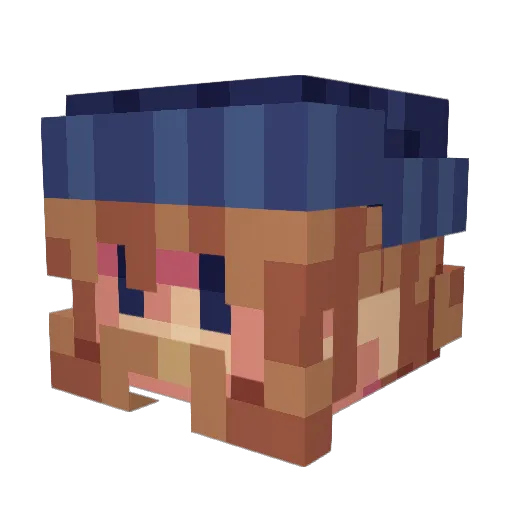 IronHeartGaming Minecraft avatar head, 3D render