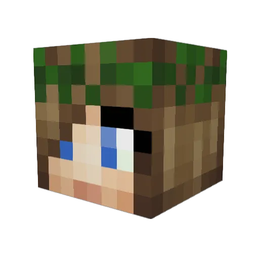 IronHeather Minecraft avatar head, 3D render