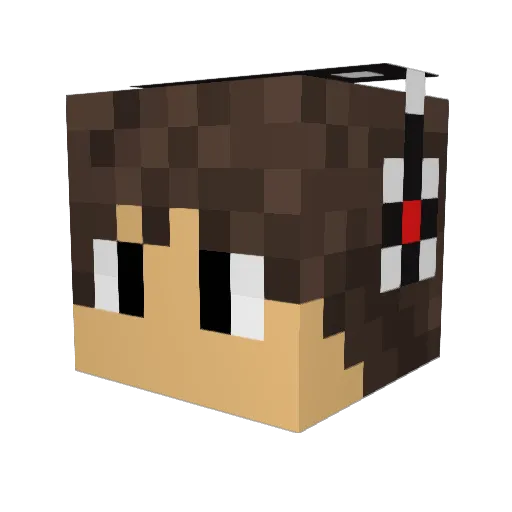 IronKing332 Minecraft avatar head, 3D render