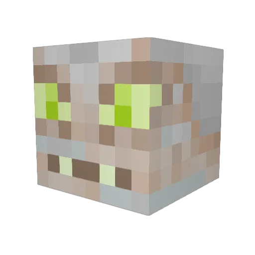 IronLizard1080 Minecraft avatar head, 3D render