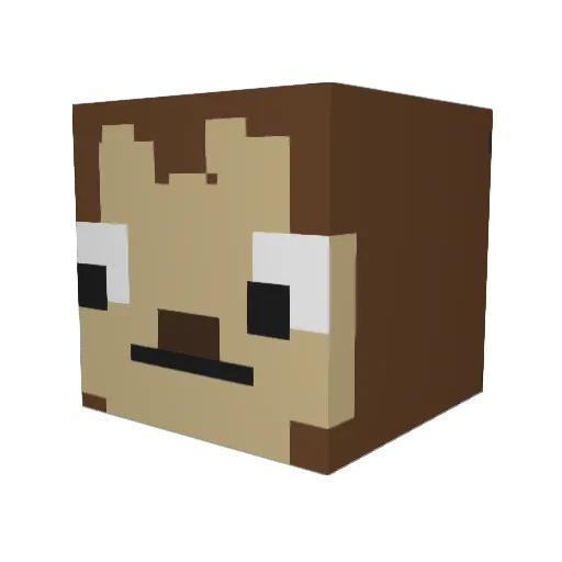 IronMaen Minecraft avatar head, 3D render
