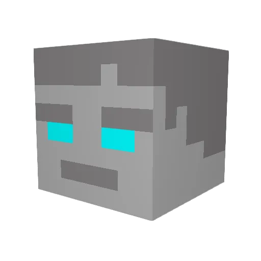IronNinja259 Minecraft avatar head, 3D render