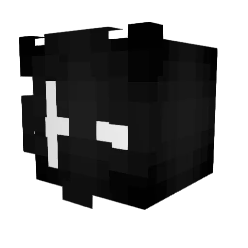 IronNull Minecraft avatar head, 3D render