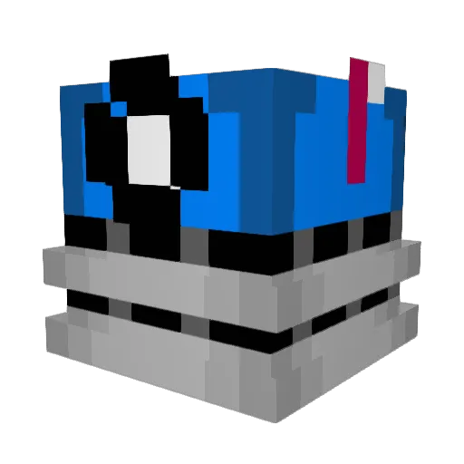IronOwen Minecraft avatar head, 3D render