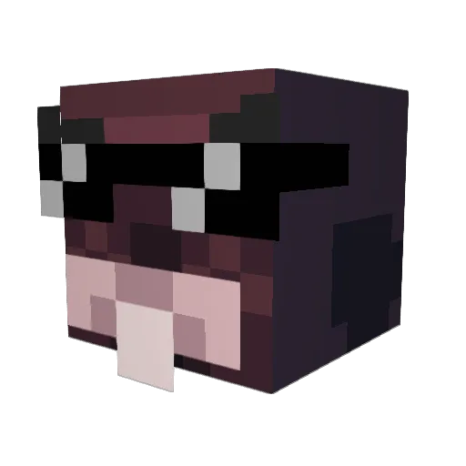 IronScorpion4 Minecraft avatar head, 3D render
