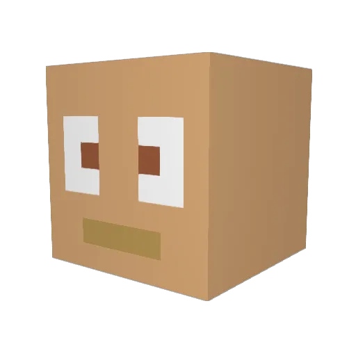 IronSpector Minecraft avatar head, 3D render